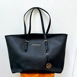 Michael Kors large Black leather tote